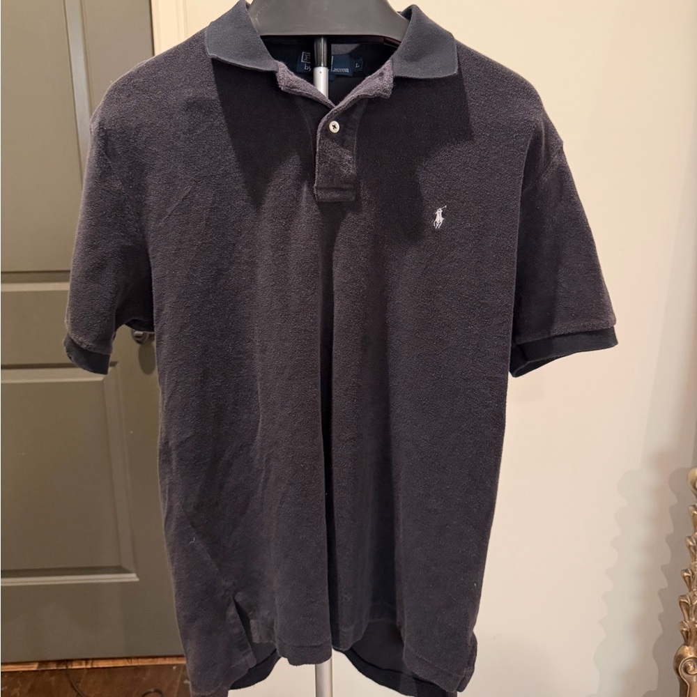 Ralph Lauren Men's Dark Gray Polo Shirt Size Large